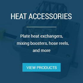 Heat Accessories - Plate heat exchangers, mixing boosters, hose reels, and other accessories